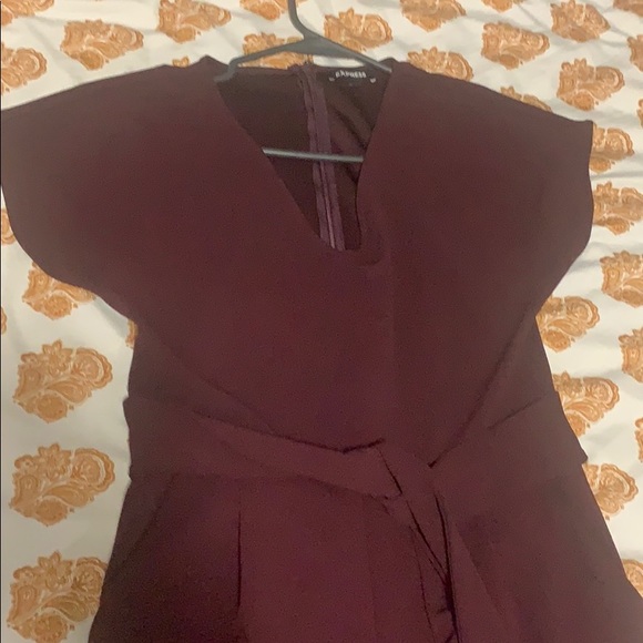 express v neck jumpsuit